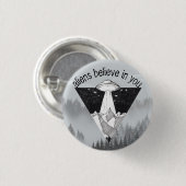Außerirdischen glauben an Sie, Berge und uflisches Button (Vorne & Hinten)
