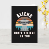 Außerirdischen glauben nicht an Sie Karte (Gelbe Blume)