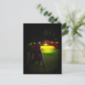 Außerirdischen haben Postkarte gelandet (Stehend Vorderseite)