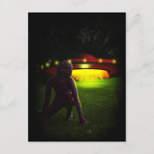 Außerirdischen haben Postkarte gelandet