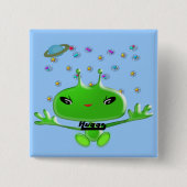 Außerirdischen Huggs Button (Vorderseite)