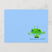 Außerirdischen Huggs Postkarte (Rückseite)