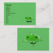 Außerirdischen Huggs Visitenkarte (Vorne/Hinten)