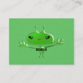 Außerirdischen Huggs Visitenkarte (Rückseite)