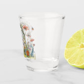 Außerirdischen im Garten mit Wildblumen Schnapsglas (Rechts)