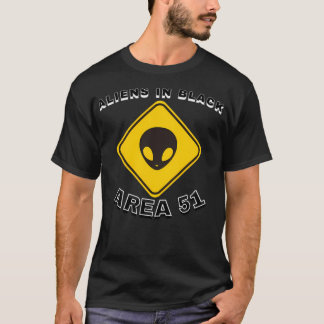 Außerirdischen im Schwarz-Weiß-Ufo-Mischbereich 51 T-Shirt