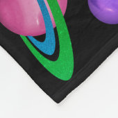 Außerirdischen im Weltraum Fleecedecke (Ecke)