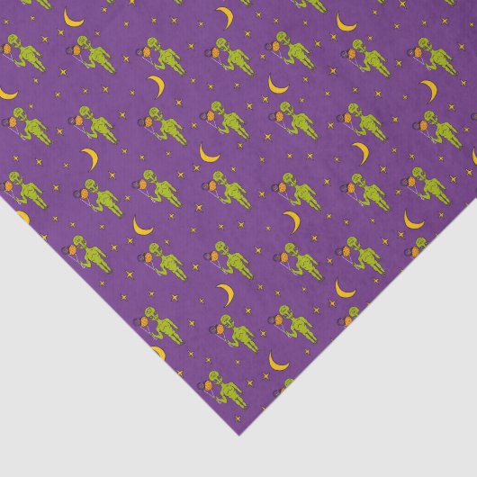 Außerirdischen im Weltraum mit Planet Balloons Geb Seidenpapier (Ausschnitt)