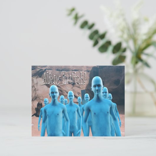 Außerirdischen in Utah - Postkarte (Stehend Vorderseite)