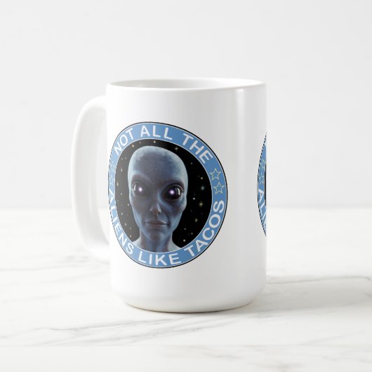 Außerirdischen Kaffeetasse (Vorderseite Links)