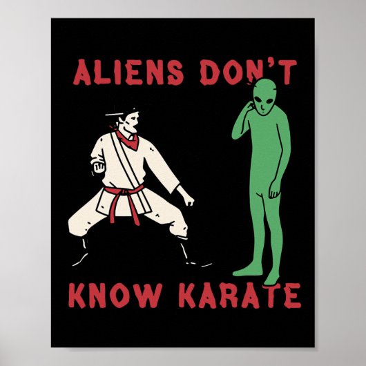 Außerirdischen kennen Karate nicht 4 Poster (Vorne)