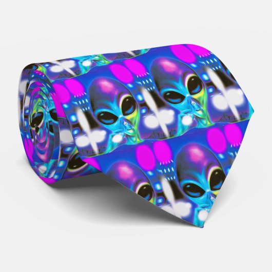 Außerirdischen Krawatte (Gerollt)