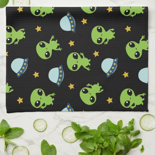 Außerirdischen Küchentücher (Gefaltet)