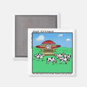 Außerirdischen Kühe Magnet (Vorderseite/Rückseite)