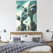 Außerirdischen! Leinwanddruck (Insitu (Schlafzimmer))
