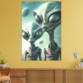 Außerirdischen! Leinwanddruck (Insitu (Wohnzimmer))