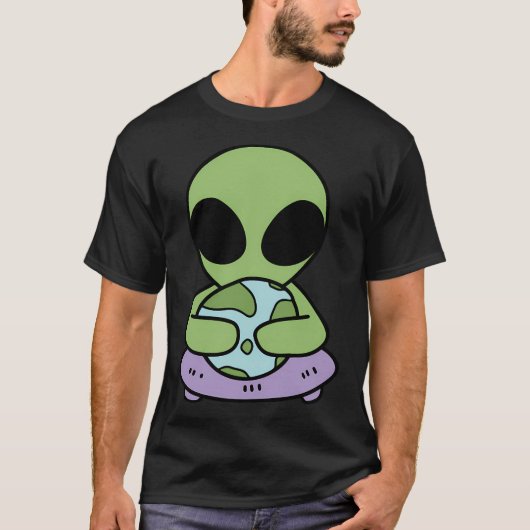 Außerirdischen Liebe Planet Erde T-Shirt (Vorderseite)
