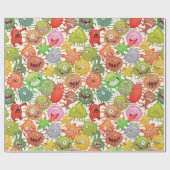 Außerirdischen n' Monsters Wrapper Geschenkpapier (Flach)