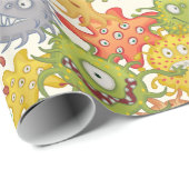 Außerirdischen n' Monsters Wrapper Geschenkpapier (Rolleneckpunkt)