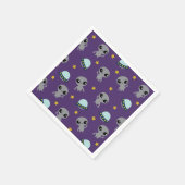 Außerirdischen Napkins Serviette (Ecke)