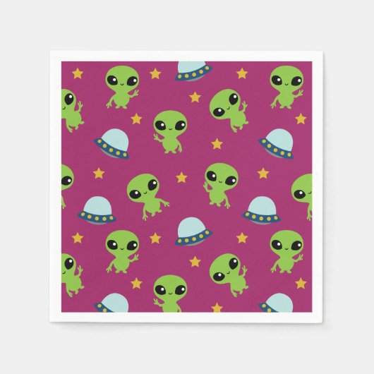 Außerirdischen Napkins Serviette (Vorderseite)