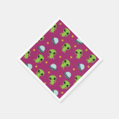 Außerirdischen Napkins Serviette (Ecke)