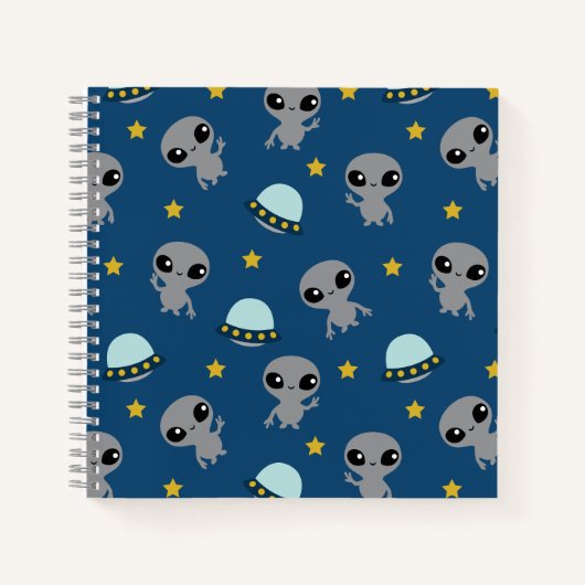 Außerirdischen-Notebook Notizblock (Vorderseite)