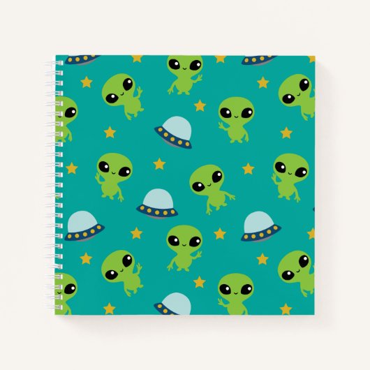 Außerirdischen-Notebook Notizblock (Vorderseite)