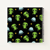 Außerirdischen-Notebook Notizblock (Rückseite)