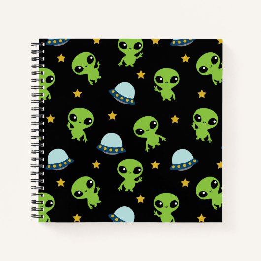Außerirdischen-Notebook Notizblock (Vorderseite)