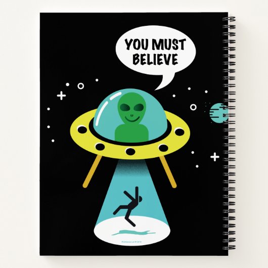 Außerirdischen Notizblock (Rückseite)