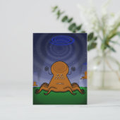 AUSSERIRDISCHEN! Postkarte (Stehend Vorderseite)