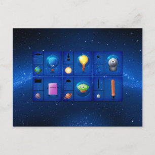 Außerirdischen Postkarte
