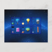 Außerirdischen Postkarte (Vorderseite)