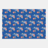 Außerirdischen Raumschiffe Boy Birthday White Blue Geschenkpapier Set (Vorderseite 3)