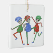 Außerirdischen-Rock für Weihnachten #3 Keramikornament (Rechts)
