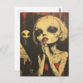 Außerirdischen Scifi Fantasy Postkarte (Vorne/Hinten)