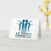 Außerirdischen, sie sind schon hier karte (Gelbe Blume)