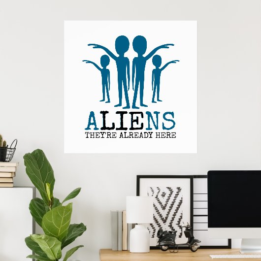 Außerirdischen, sie sind schon hier poster (Heimbüro)