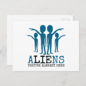 Außerirdischen, sie sind schon hier postkarte (Vorne/Hinten)