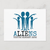 Außerirdischen, sie sind schon hier postkarte (Vorderseite)