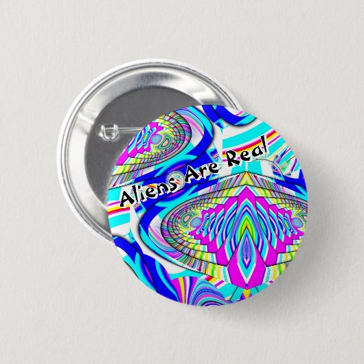 Außerirdischen sind echt (Sie können die Wörter än Button (Vorne & Hinten)