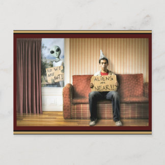 Außerirdischen sind in der Nähe - Postkarte