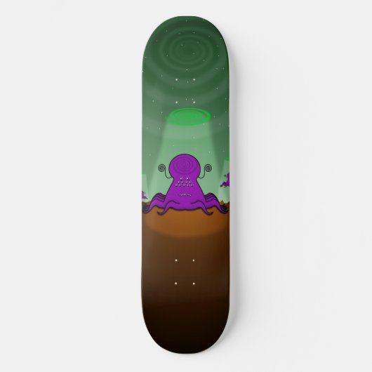 AUSSERIRDISCHEN! Skateboard (Vorderseite)