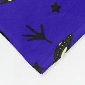 Außerirdischen, Sterne und Raumschiffe Fleecedecke (Ecke)