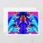 Außerirdischen treffen Kunsttreffen Postkarte (Vorne/Hinten)