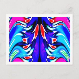 Außerirdischen treffen Kunsttreffen Postkarte