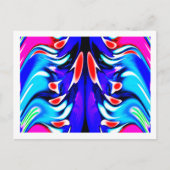 Außerirdischen treffen Kunsttreffen Postkarte (Vorderseite)