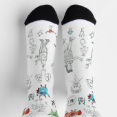 Außerirdischen überall II Socken (Oben)