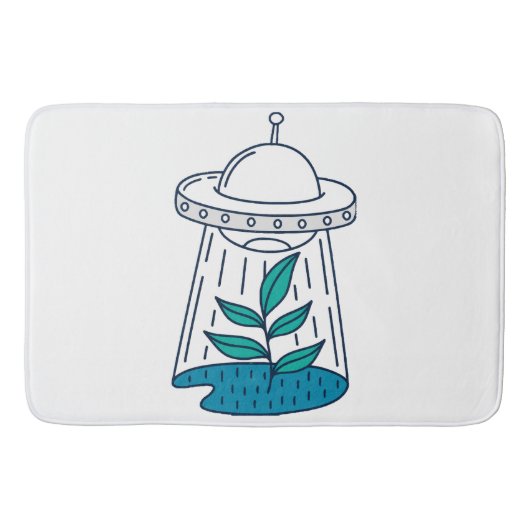 AUSSERIRDISCHEN UFO BADEMATTE (Vorderseite)